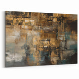 Modern Strokes and Lines Abstract Art Canvas - Geometric Line Design