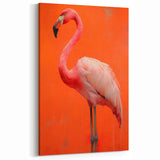 Bold Flamingo Wall Art - Vibrant Flamingo Canvas Print for Modern Decor
