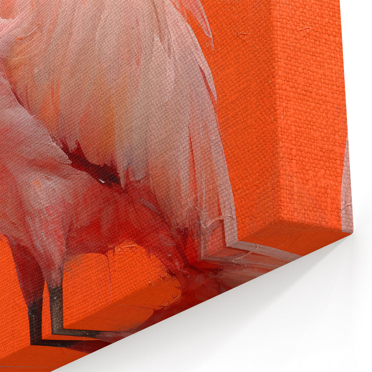 Bold Flamingo Wall Art - Vibrant Flamingo Canvas Print for Modern Decor