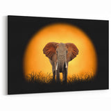 Majestic Elephant Wall Art - Safari Animal Canvas Print & Framed Decor