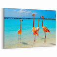 Tropical Flamingo Wall Art - Vibrant Flamingo Canvas Print for Coastal Decor