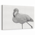 Elegant Black & White Flamingo Wall Art - Minimalist Flamingo Print Decor