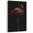 Elegant Dark Flamingo Silhouette - Minimalist Flamingo Wall Art