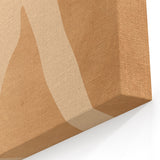 Minimalist Abstract Silhouette Art - Modern Beige Canvas Decor