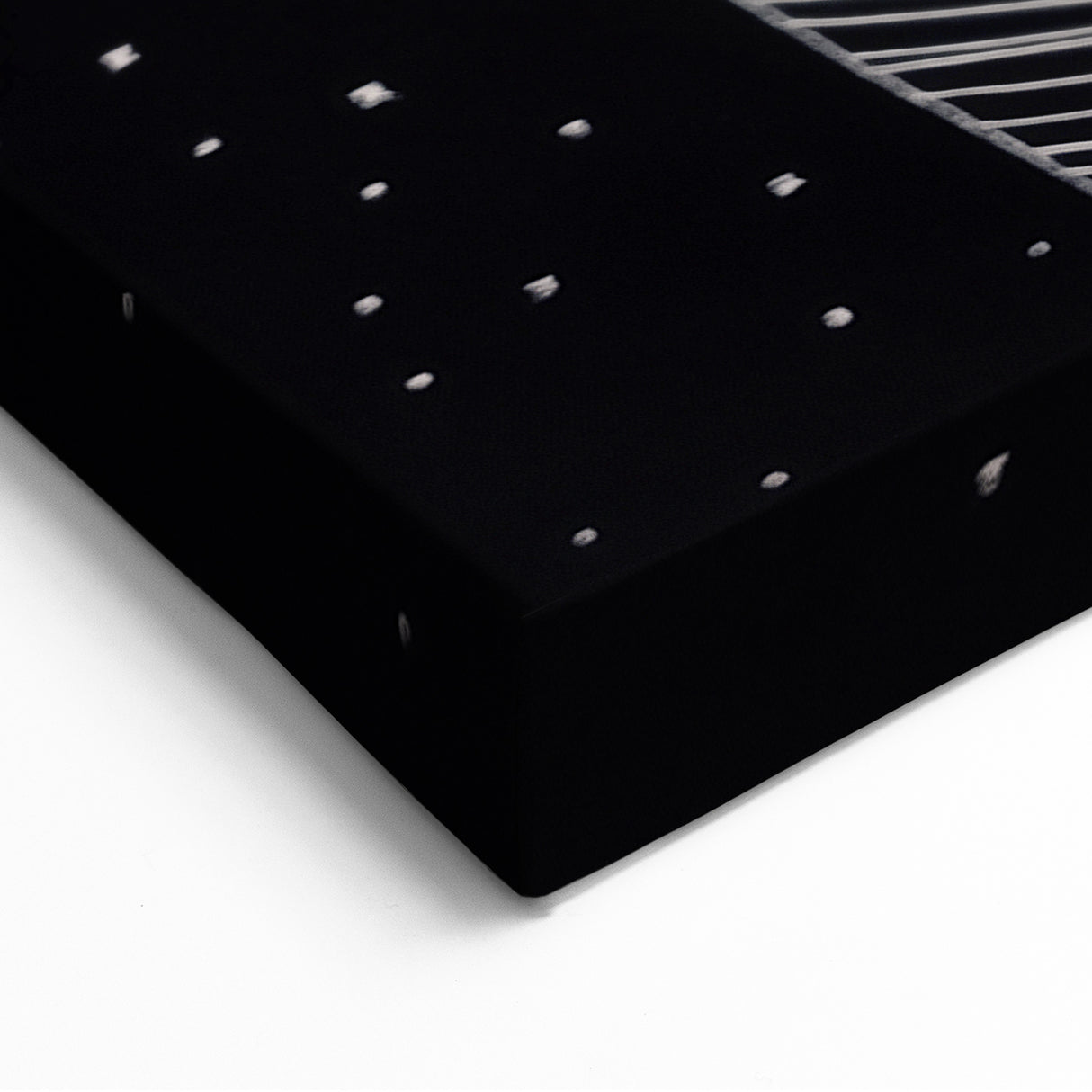 Elegant Abstract Moonlit Silhouette Art - Modern Black & White Decor