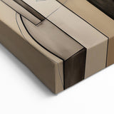 Abstract Figurative Dog Art - Modern Geometric Canvas Decor