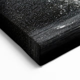 Powerful Elephant Splash - Dynamic Black and White Canvas Art