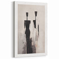 Modern Monochrome Abstract Figurative Art - Stylish Canvas Decor