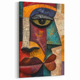 Colorful Abstract Figurative Art - Modern Geometric Canvas Decor