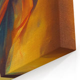 Elegant Abstract Dancer Art - Vibrant Modern Canvas Decor