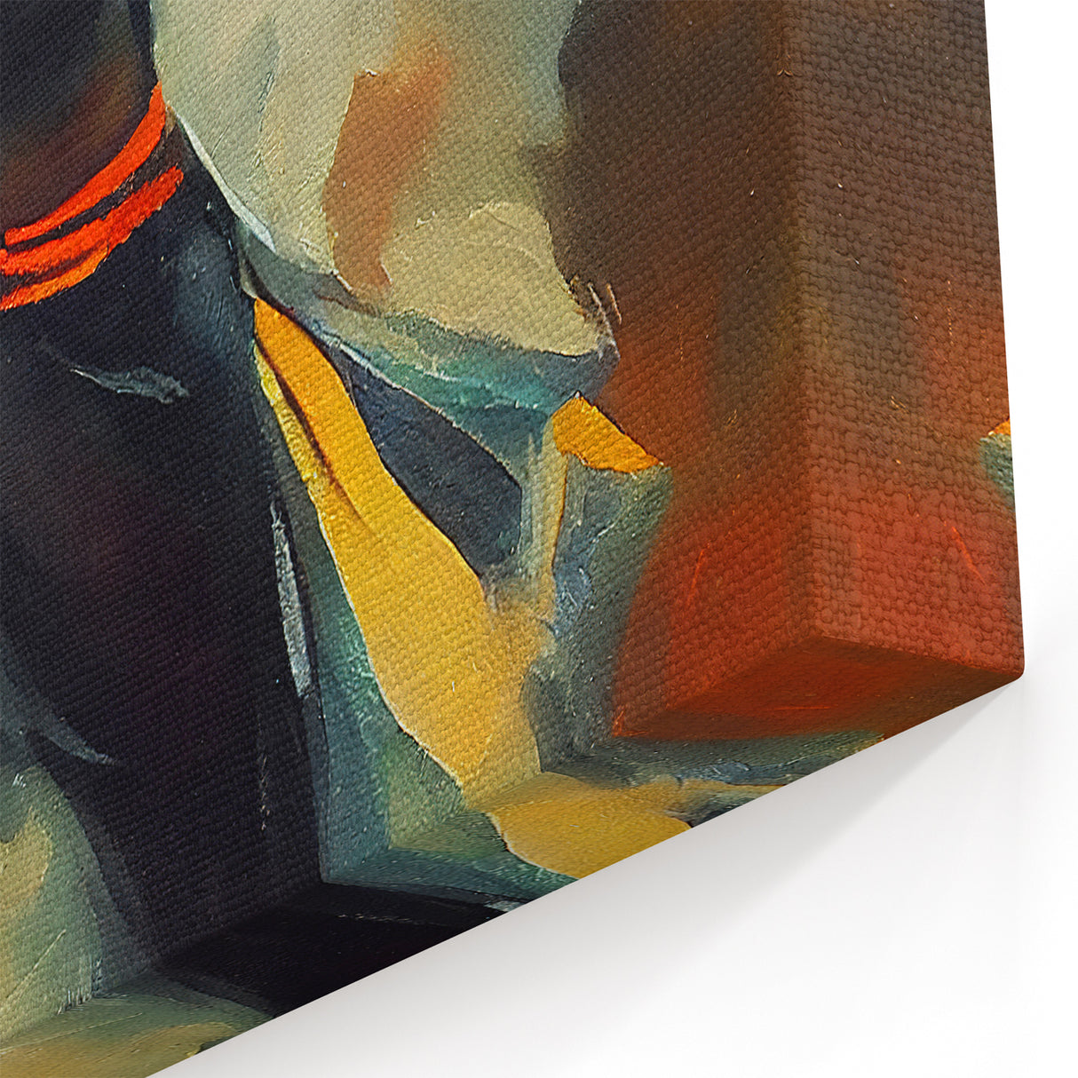 Dynamic Abstract Dancer Art - Vibrant Modern Canvas Decor