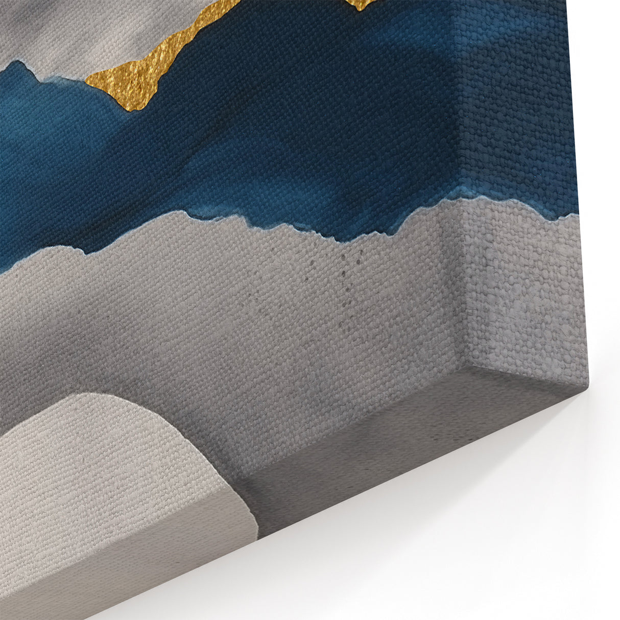 Majestic Abstract Mountains and Strokes Art Canvas