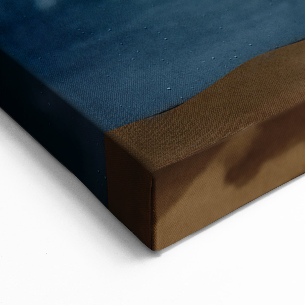 Golden Ridge and Abstract Strokes Art Canvas