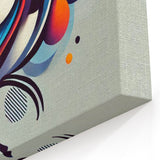 Abstract Garden Birds Wall Art - Modern Songbird Canvas Print Decor