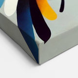 Abstract Garden Birds Wall Art - Modern Songbird Canvas Print Decor