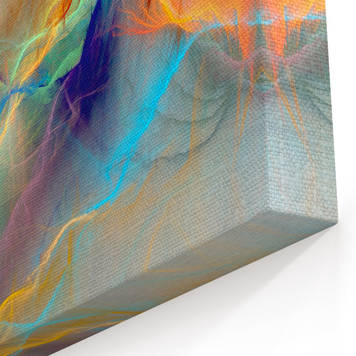 Colorful Abstract Line Art | Dynamic Strokes and Lines Canvas