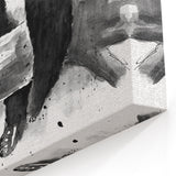 Panda Bear Art - Panda Canvas Prints - Resting Giant Panda Illustration