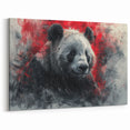 Vibrant Panda Art - Panda Bear Canvas - Dynamic Giant Panda Wall Art