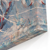 Dynamic Abstract Line Art | Energetic Strokes and Lines Canvas