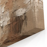 Rustic Textured Abstract Art | Earthy Strokes and Lines Canvas