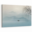 Serene Strokes and Lines Abstract Art | Modern Line Art Canvas Print
