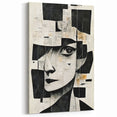 Modern Monochrome Abstract Human Figure | Contemporary Wall Art