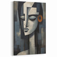 Modern Geometric Abstract Face | Contemporary Figurative Wall Art