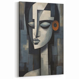 Modern Geometric Abstract Face | Contemporary Figurative Wall Art