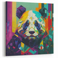 Vibrant Abstract Panda Canvas Print - Panda Bear Art