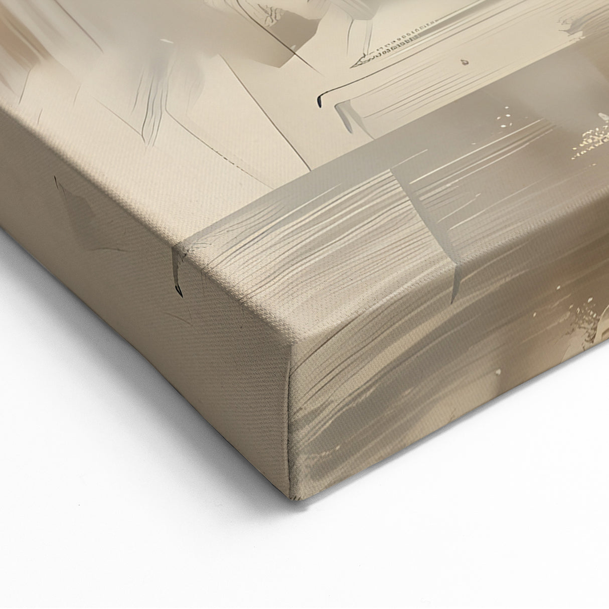 Dreamy Abstract Figure in Motion | Modern Figurative Wall Art Canvas