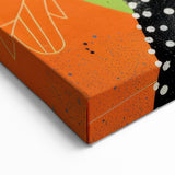 Playful Geometric Panda Canvas Print - Colorful Panda Art
