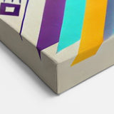 Futuristic Garden Birds Wall Art - Vibrant Starling Canvas Decor