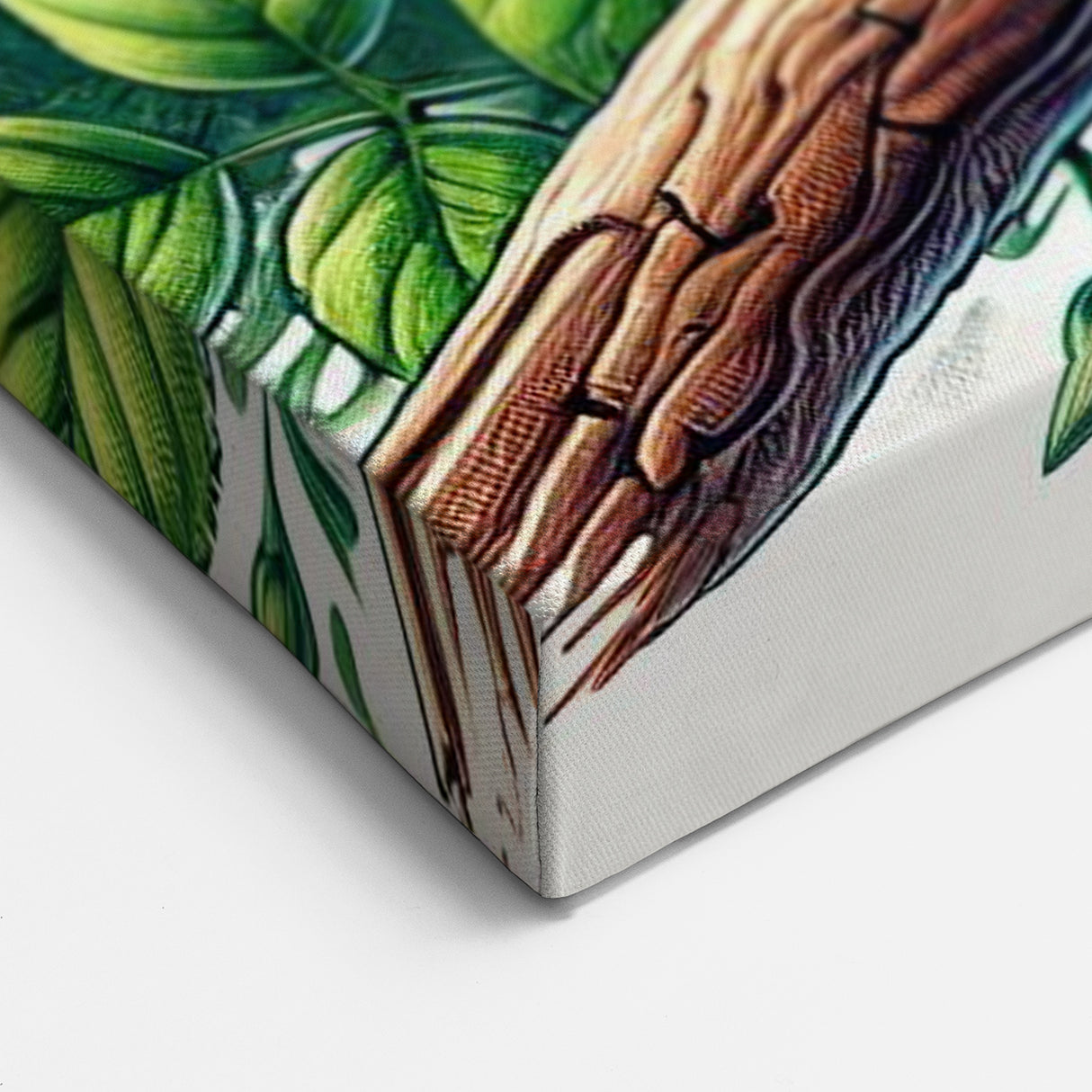 Botanical Garden Birds Wall Art - Sparrow and Floral Canvas Decor