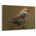 Abstract Garden Birds Wall Art - Textured Bird Canvas Print Decor