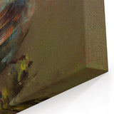 Abstract Garden Birds Wall Art - Textured Bird Canvas Print Decor