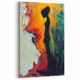 Silhouette in Fiery Colors | Modern Figurative Abstract Wall Art