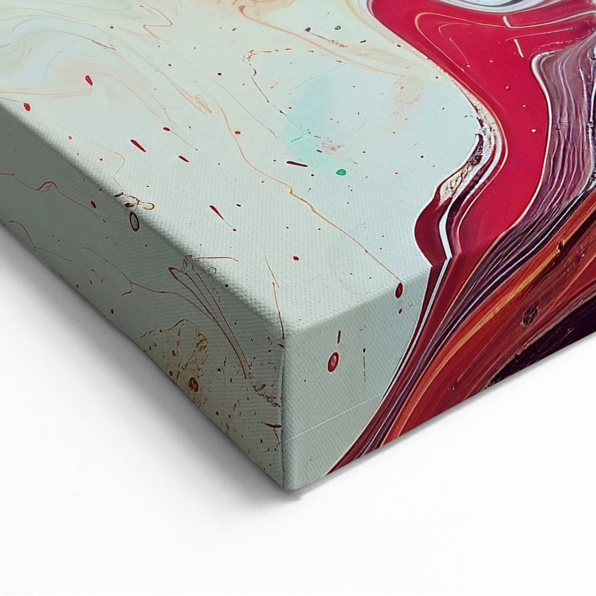 Silhouette in Fiery Colors | Modern Figurative Abstract Wall Art