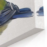 Artistic Garden Birds Wall Art - Painted Songbird Canvas Print Decor