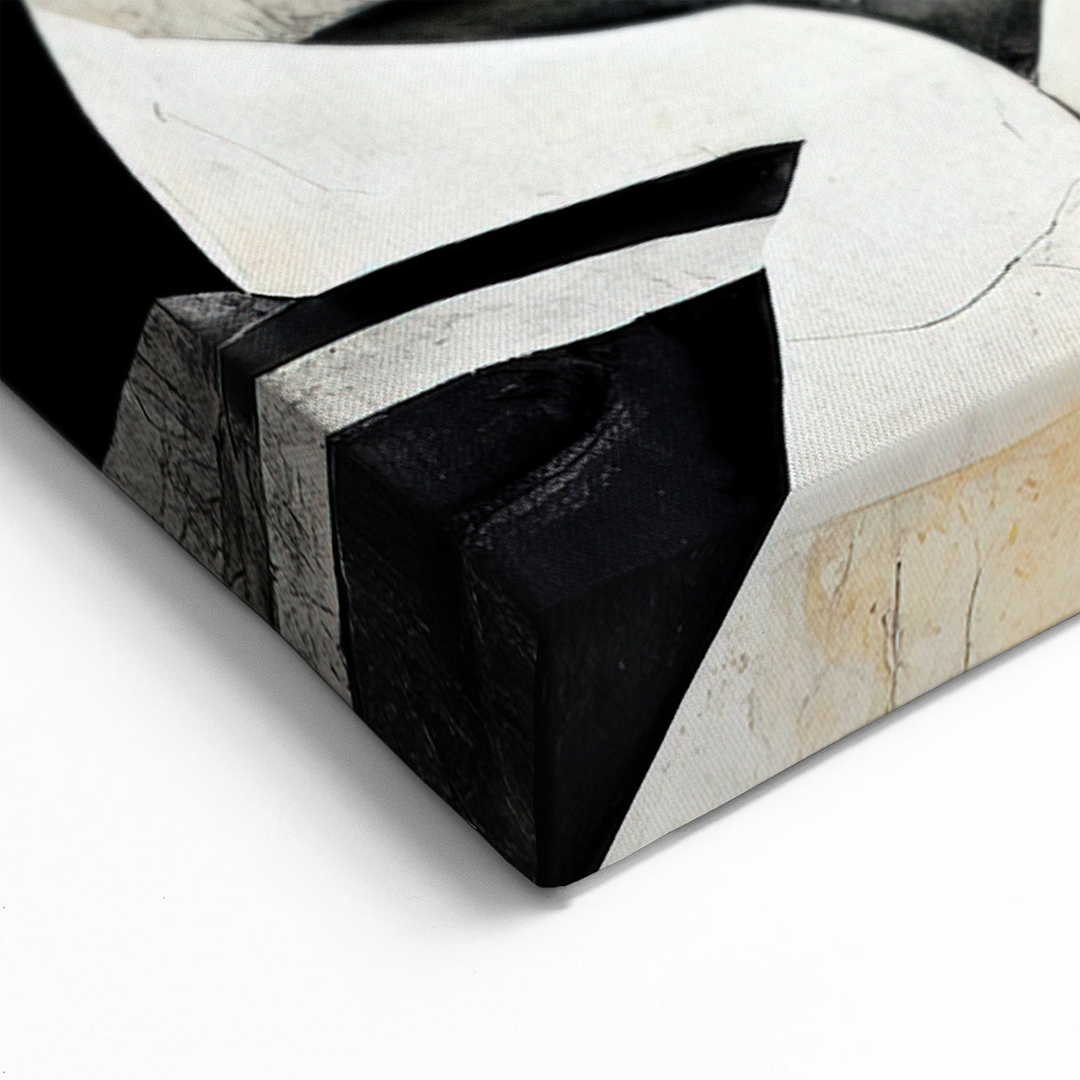 Modern Monochrome Figurative Abstract Wall Art - Faces in Black and White