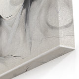 Modern Monochrome Figurative Abstract Wall Art - Dancing Silhouettes