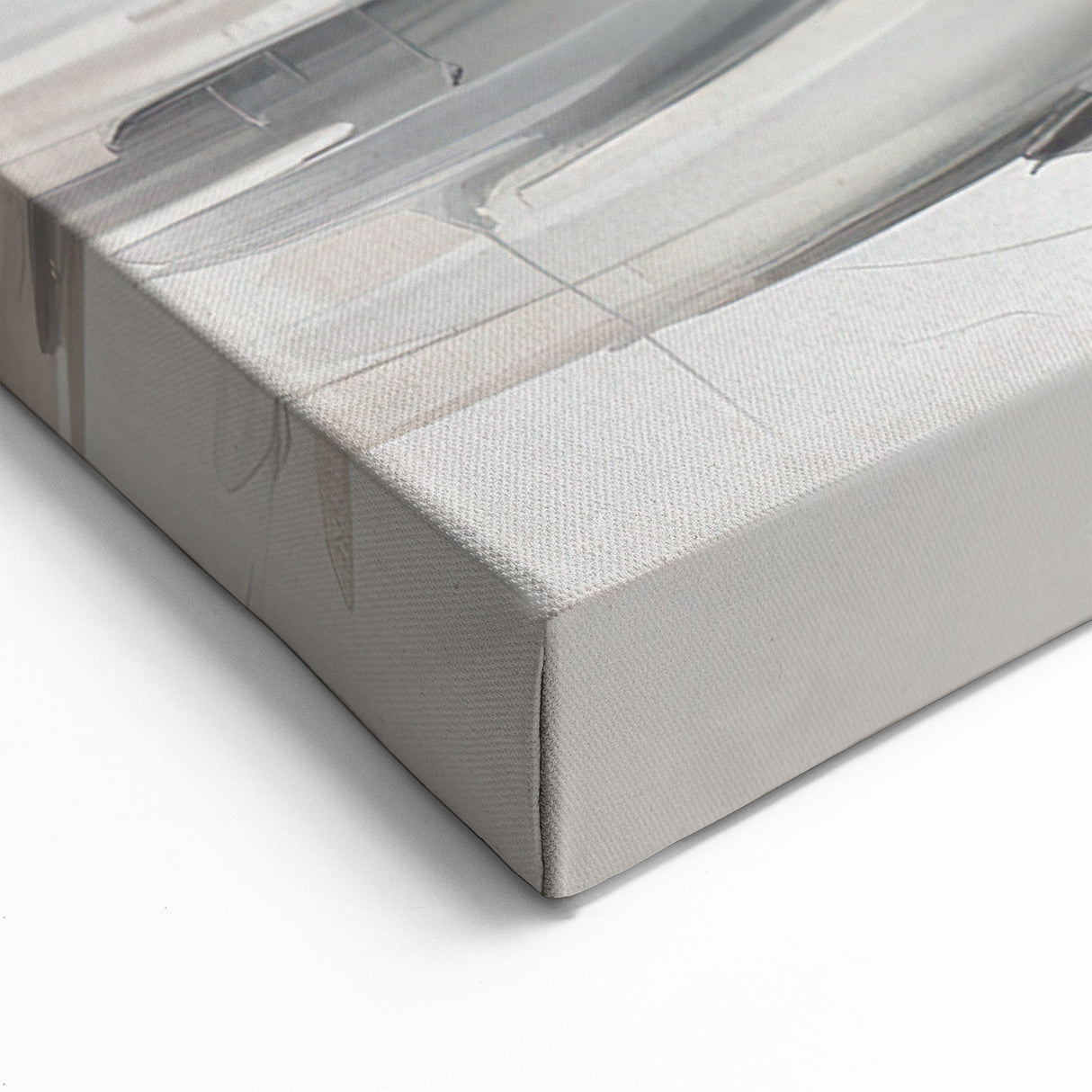 Elegant Monochrome Figurative Abstract Wall Art - Dancing Duo Canvas