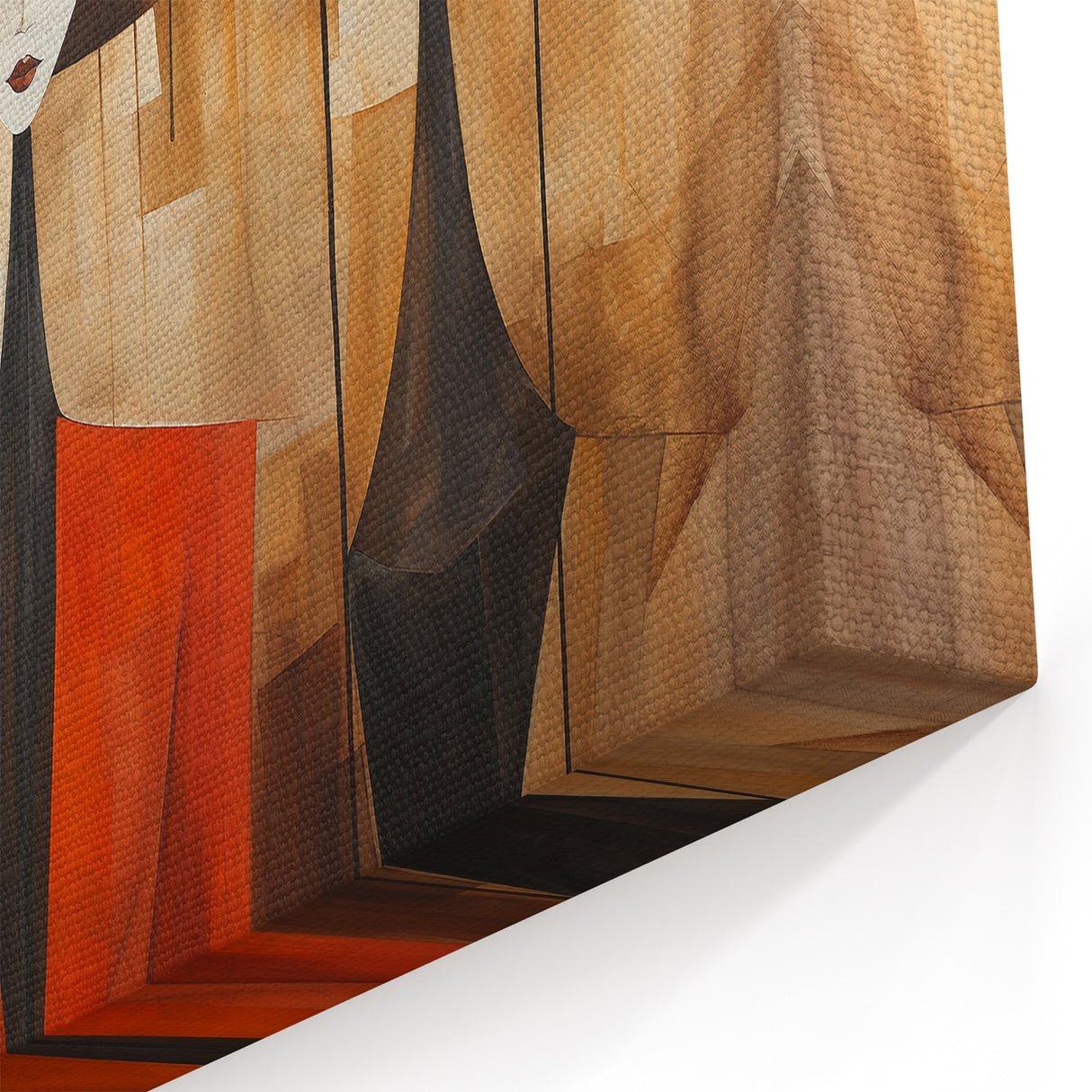 Elegant Abstract Figures in Hats | Modern Figurative Wall Art Canvas