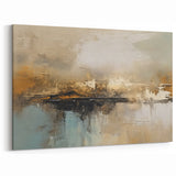 Sophisticated Abstract Line Art | Earthy Strokes and Lines Canvas