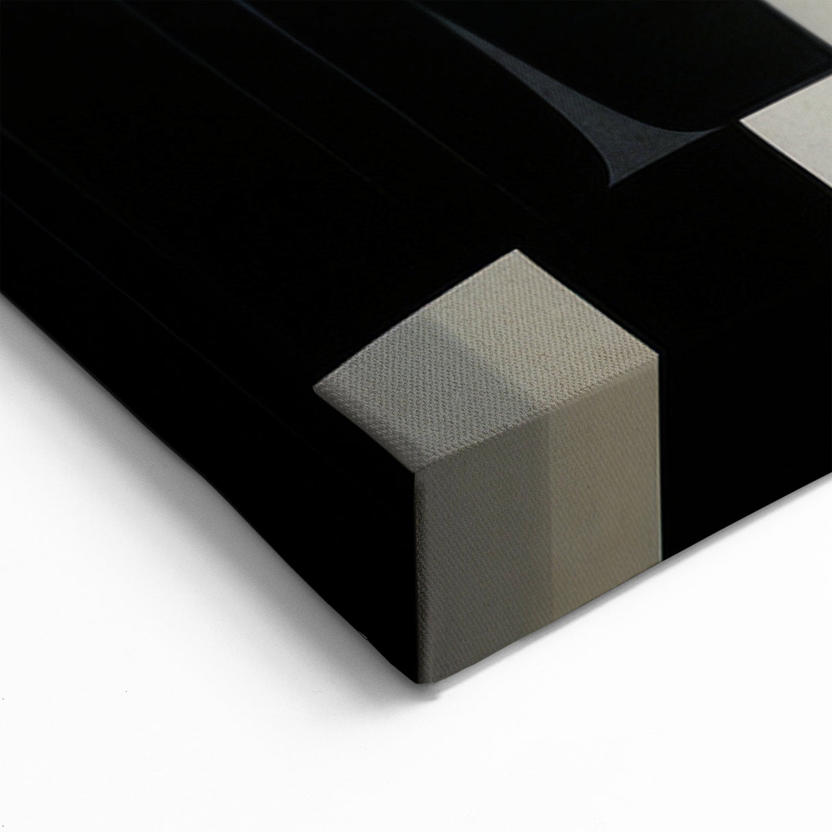 Modern Monochrome Figurative Abstract Wall Art - Trio of Faces Canvas