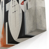 Contemporary Abstract Figurative Wall Art - Geometric Faces Canvas