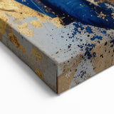 Vibrant Blue Elephant Wall Art - Bold Canvas Print for Modern Decor