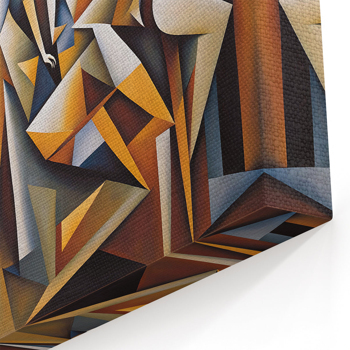 Contemporary Geometric Figurative Abstract Wall Art - Dynamic Figures