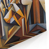 Contemporary Geometric Figurative Abstract Wall Art - Dynamic Figures