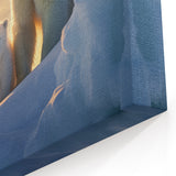 Sunset Polar Bear and Cub - Wildlife Arctic Canvas Art