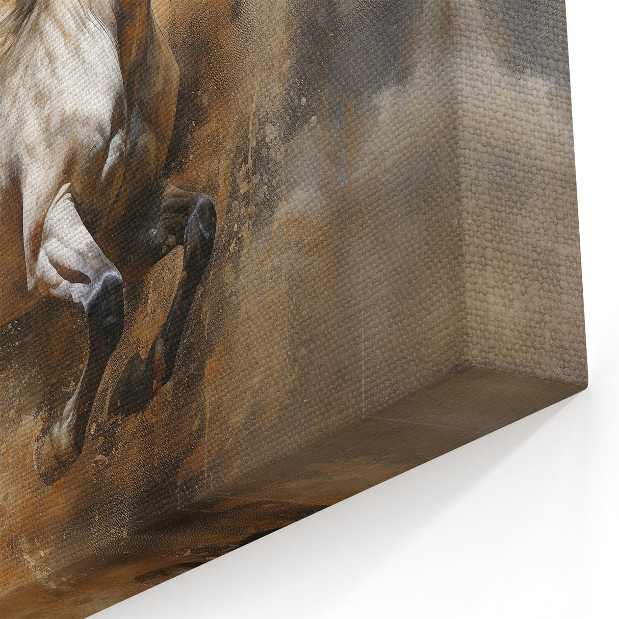 Dynamic Figurative Abstract Wall Art - Majestic Running Horse Canvas
